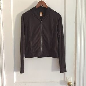 Lucy Lucytech Black Bomber Workout Jacket XS